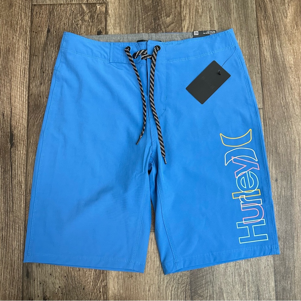 Hurley Crossover Boardshorts Pacific Blue Men’s 28 Water Repellent New
